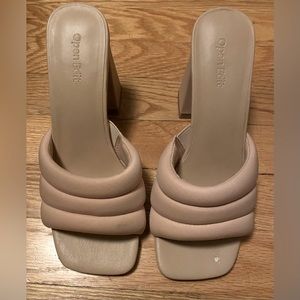 Open Edit block heel sandals